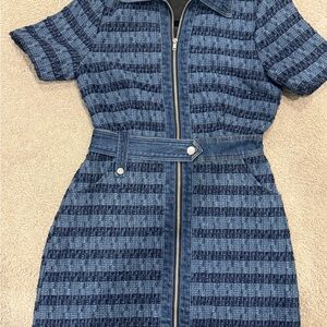 NWOT Jason Wu denim and tweed dress size S